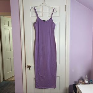 MISSGUIDED Purple Strappy Midi Dress